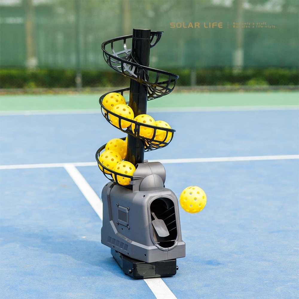 Solar Life 索樂生活 匹克球自動訓練發球機－基礎強化款/B型.訓練拋球機 餵球機 左右擺動 一人打球 截擊丁克-細節圖5