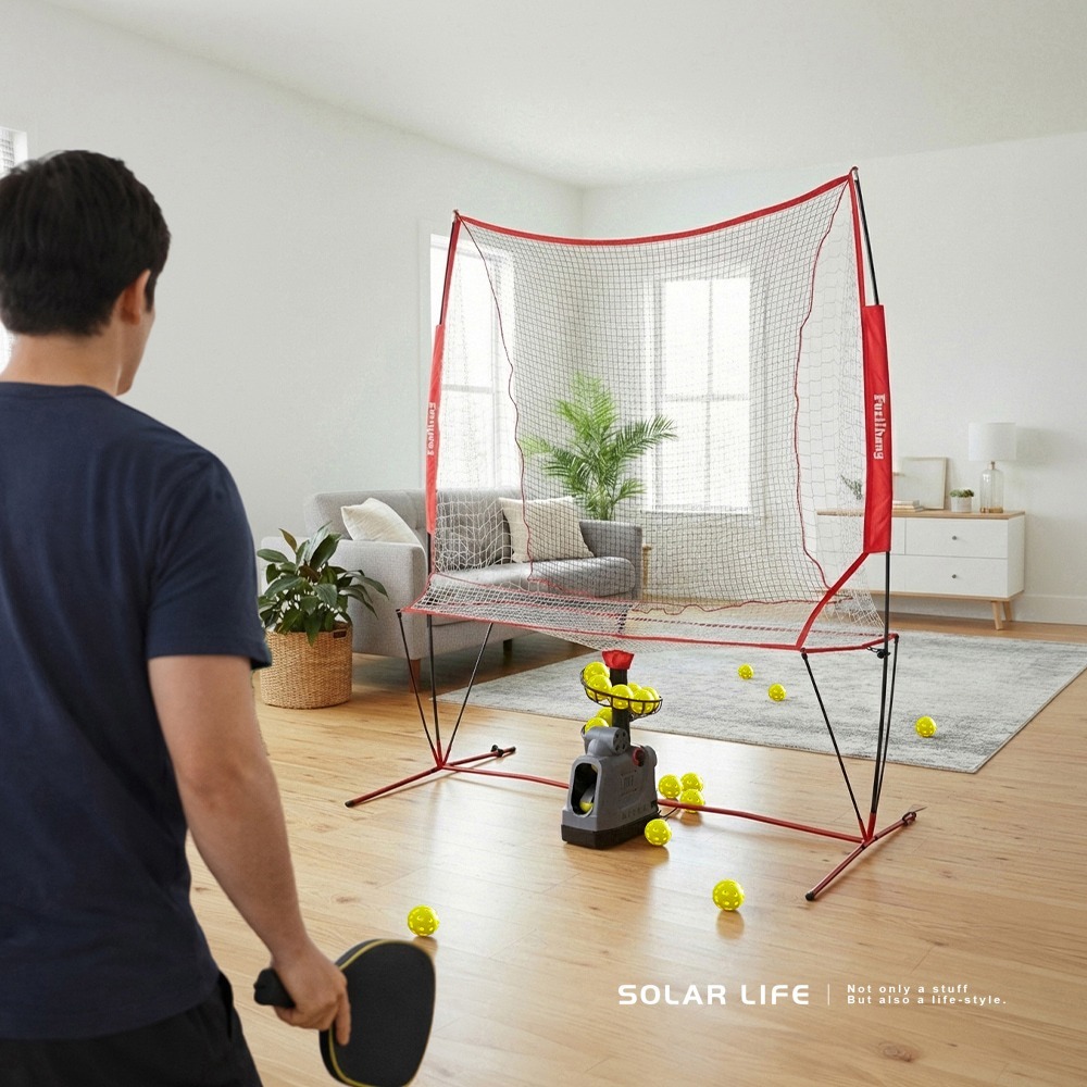 Solar Life 索樂生活 匹克球自動訓練發球機－基礎強化款/B型.訓練拋球機 餵球機 左右擺動 一人打球 截擊丁克-細節圖7