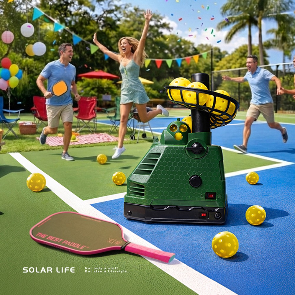 Solar Life 索樂生活 匹克球自動訓練發球機－新手入門款/A型.訓練拋球機 餵球機 左右擺動 一人打球 截擊丁克-細節圖4