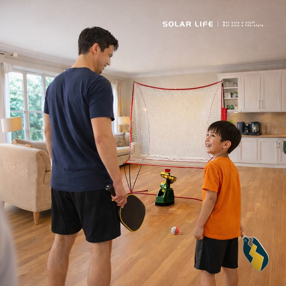 Solar Life 索樂生活 匹克球自動訓練發球機－新手入門款/A型.訓練拋球機 餵球機 左右擺動 一人打球 截擊丁克-細節圖5