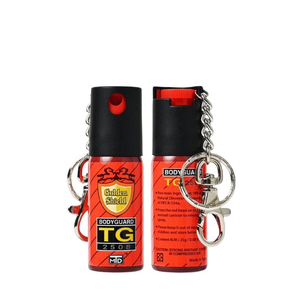 金盾 防狼噴霧器40cc口紅型/25cc鑰匙圈型.辣椒水 防身器 台灣製造 辣椒噴霧 女性隨身 安全用品-規格圖7