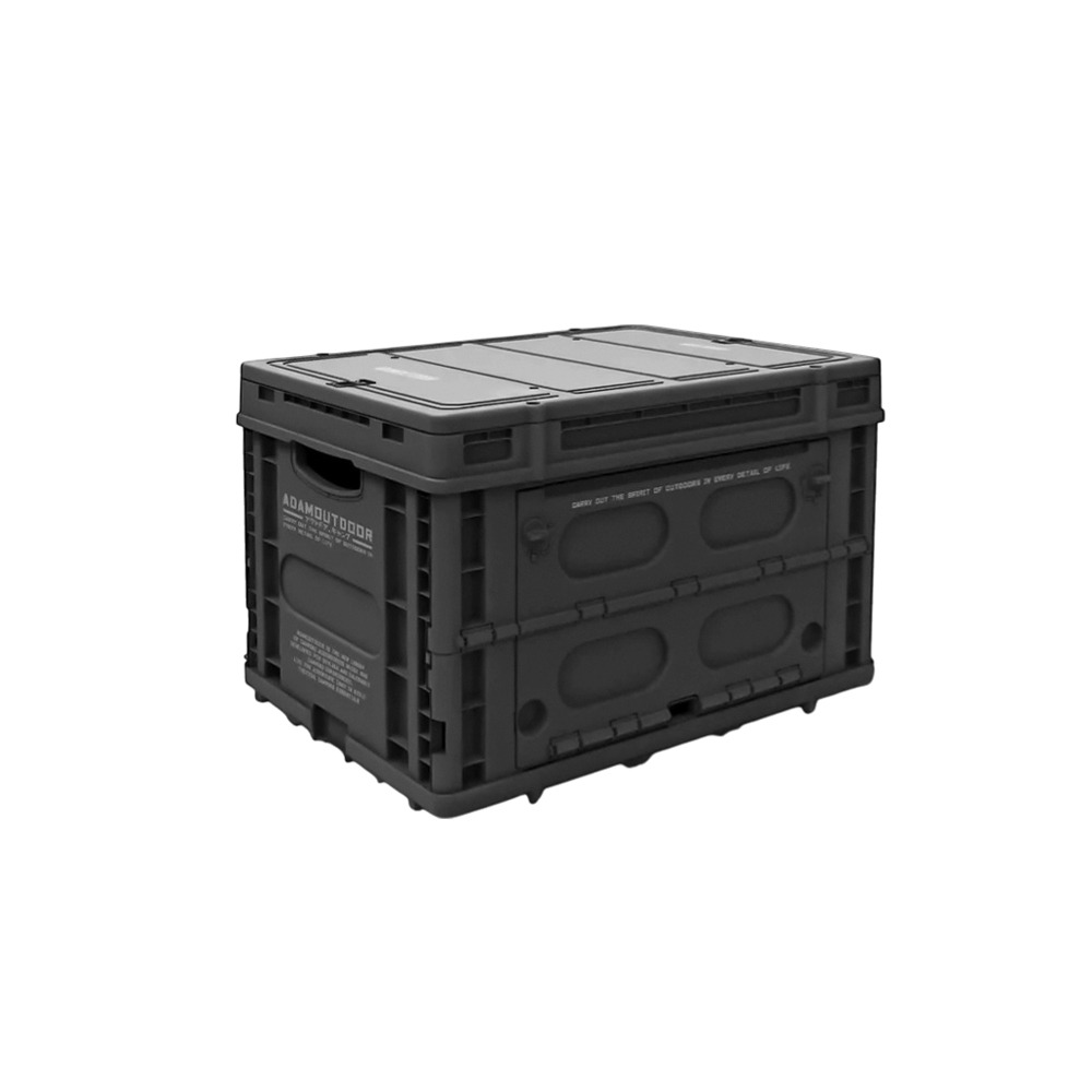 ADAMOUTDOOR 重裝摺疊收納箱二代.露營箱桌 收納折疊箱 置物裝備箱 戶外居家收納 塑膠側開箱-規格圖6