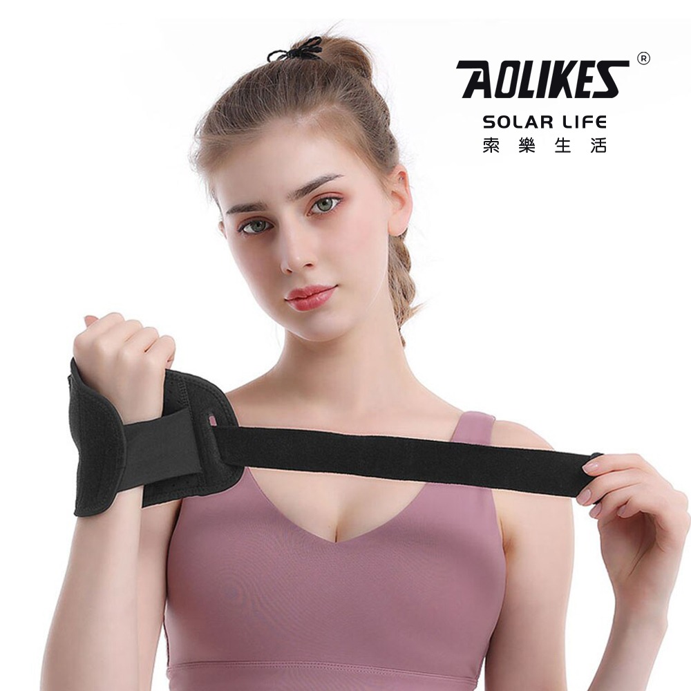 AOLIKES 拇指支撐加壓護腕.運動護腕 彈力護具 纏繞加壓 手腕固定支撐 滑鼠手鍵盤手-細節圖4