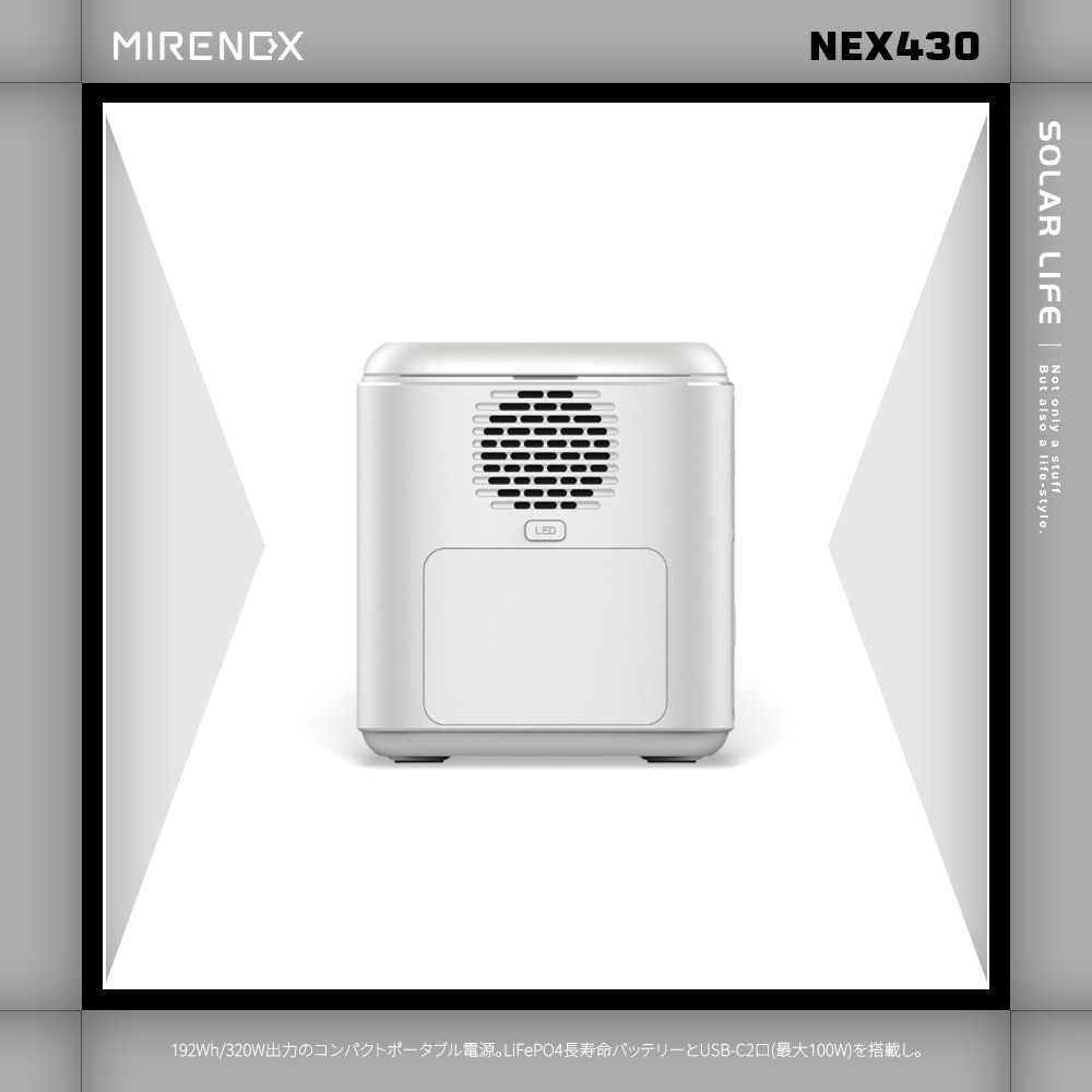 日本emirai MIRENEX 儲能小瓦力PRO 200W/192Wh/60000mAh NEX430.行動電源-細節圖4