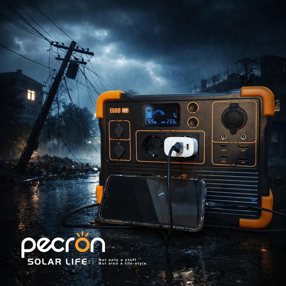 PECRON 性能小鋼炮行動電站 1200W/614Wh E600LFP.行動電源 車宿露營儲能 大功率磷酸鐵鋰-細節圖6