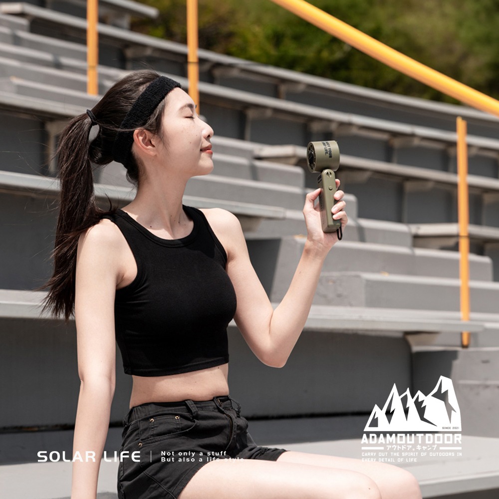 ADAMOUTDOOR AI手持冰能扇.手持風扇 冰鎮風扇 AI語音控制 折疊隨身降溫 露營小風扇-細節圖4