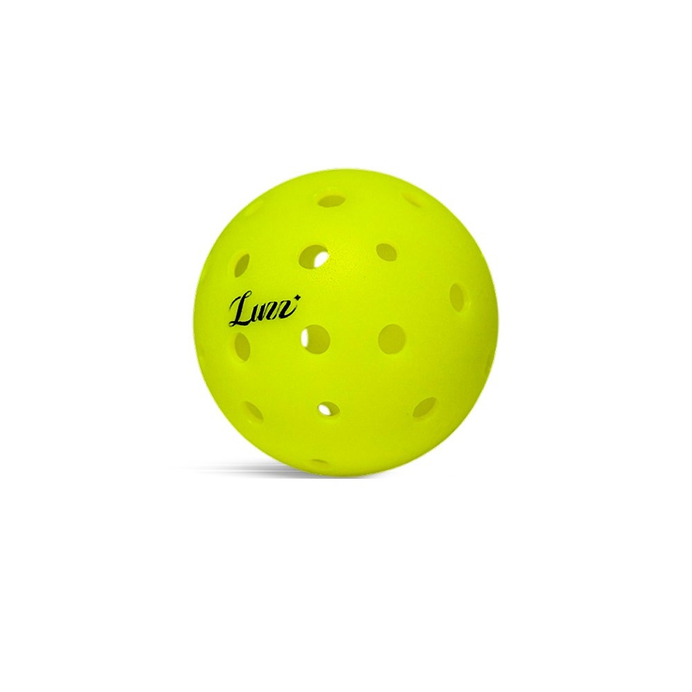 美國Luzz 二代 Gen2 40孔匹克球 競技用32大孔8小孔.匹克球筒 比賽級用球 室內室外 抗風耐打 螢光綠-規格圖4