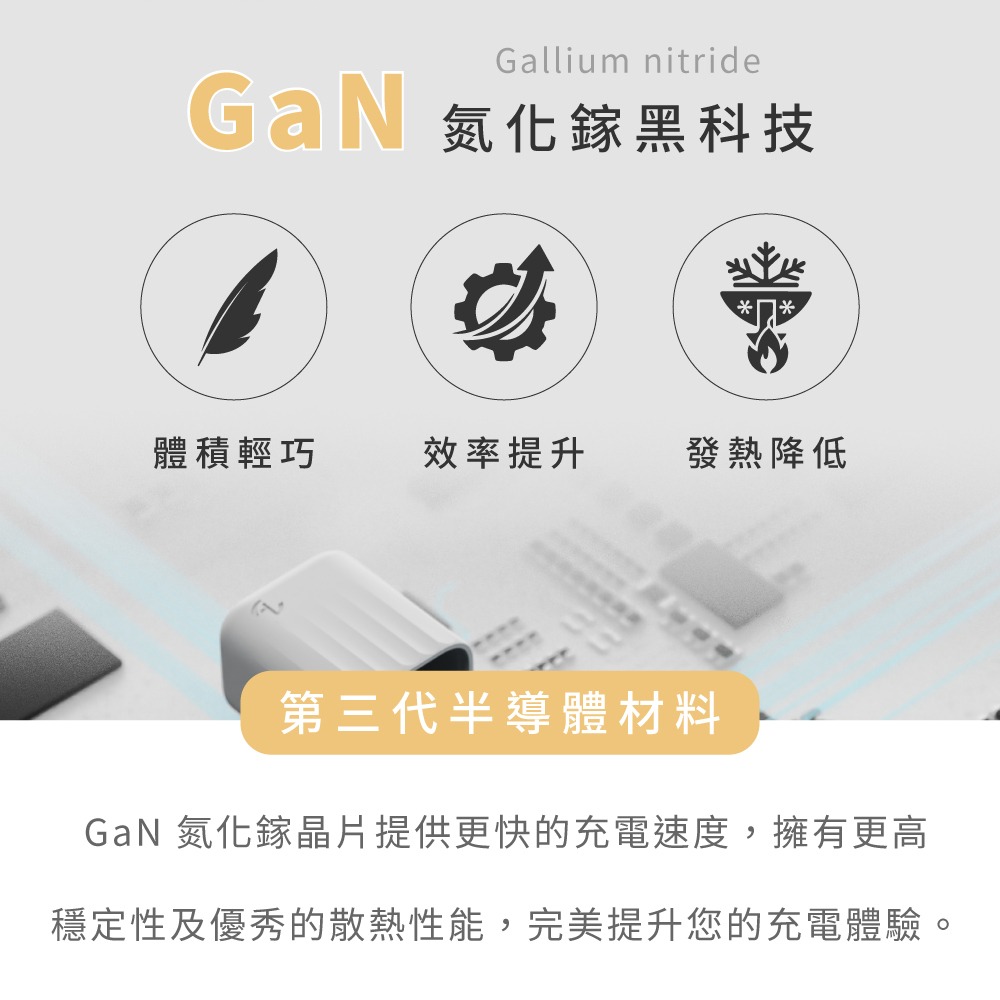 Allite Mini Go 45W 2C 氮化鎵雙孔快充頭.氮化鎵快充頭 GaN充電器 MacBook快充 雙孔USB-細節圖5
