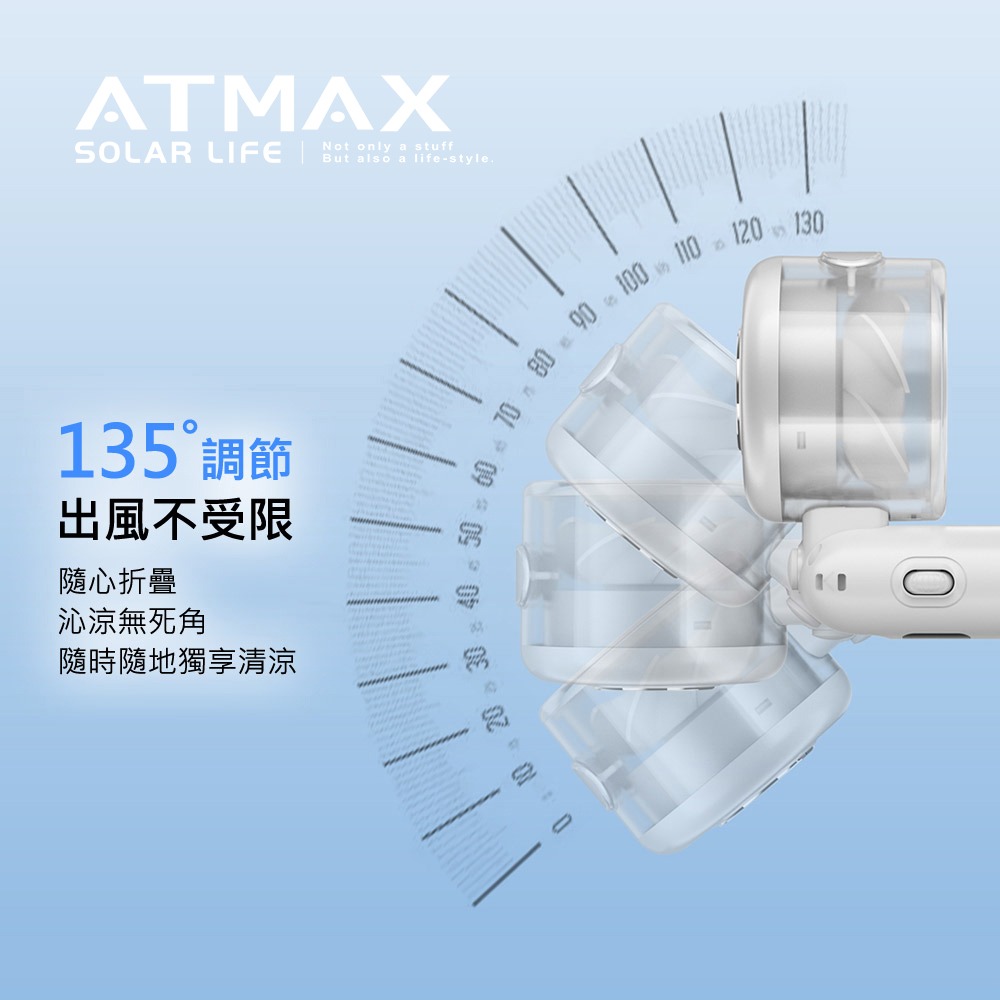 ATMAX Icy 小冰扇 | AI智能水霧手持風扇.冰鎮風扇 語音控制 折疊隨身風扇 USB小風扇  頸掛脖掛電扇-細節圖9