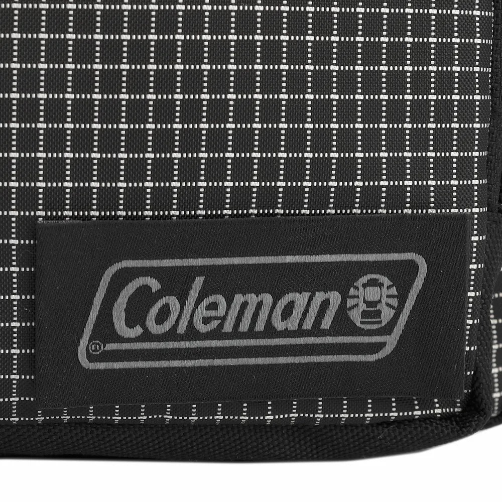 Coleman 健行者兩用小物包 黑格紋 CM-35128.旅行腰包 多功能背包 男生側背包 耐磨尼龍隨身包 斜背小物包-細節圖10