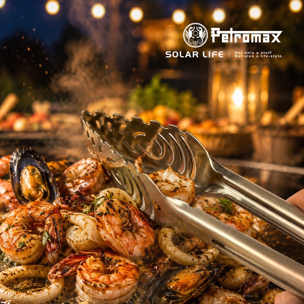 Petromax BBQ伸縮烤夾.焚火鉗柴火夾 不鏽鋼火鉗 露營燒烤長夾 料理夾麵包夾 木炭夾梅花夾-細節圖4