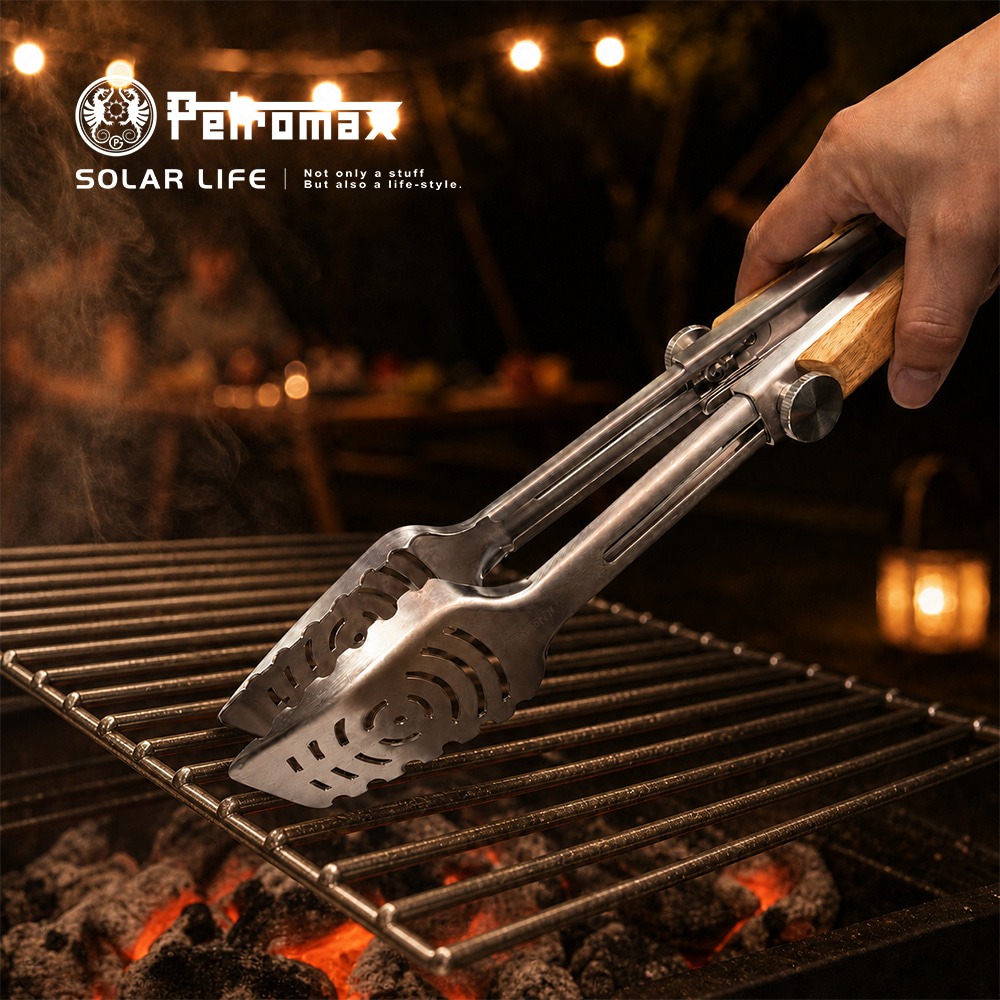 Petromax BBQ伸縮烤夾.焚火鉗柴火夾 不鏽鋼火鉗 露營燒烤長夾 料理夾麵包夾 木炭夾梅花夾-細節圖5