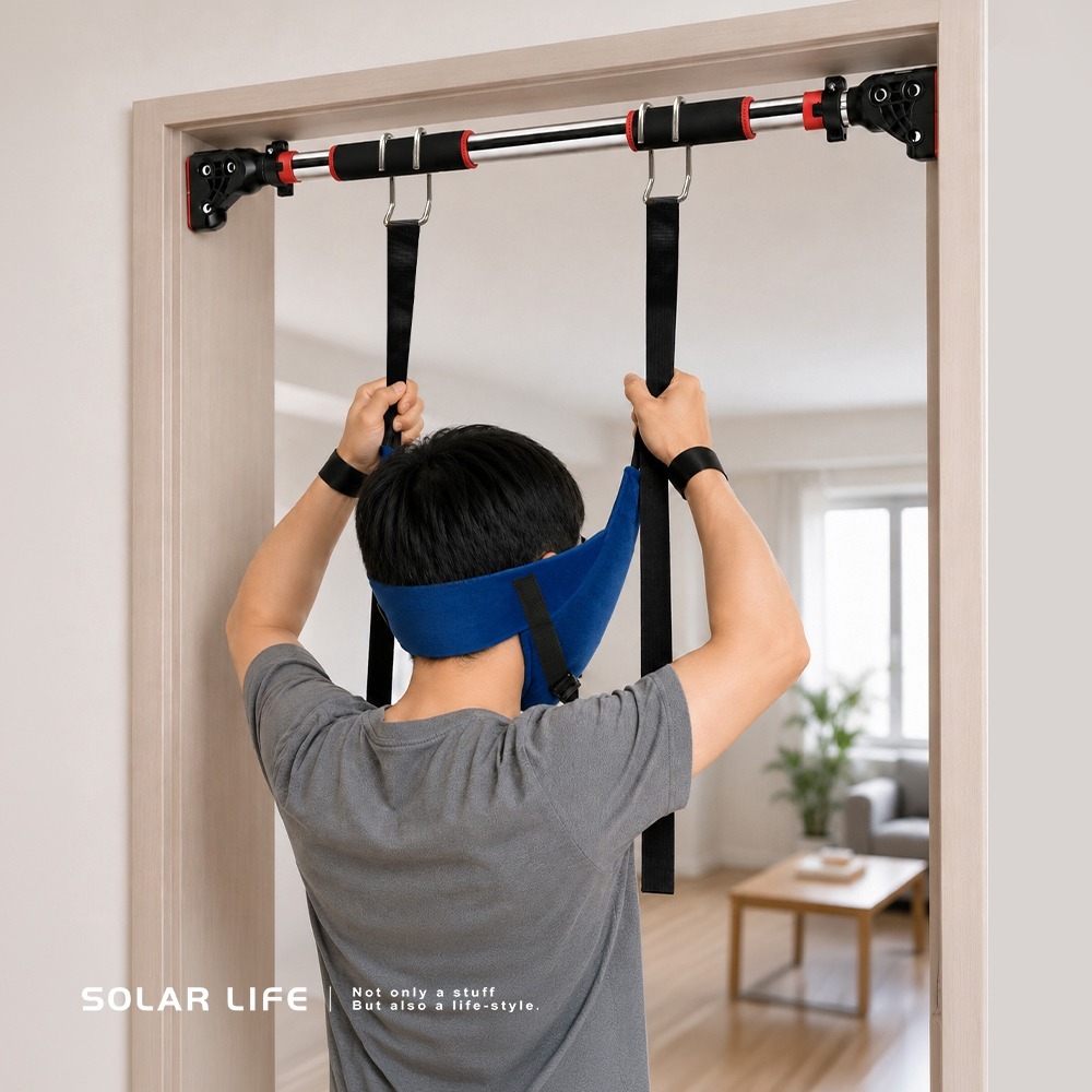 Solar Life 索樂生活 頸部舒展帶.頭頸部位伸展 脖子拉伸 牽引帶牽引器 懸掛拉筋 單槓配件-細節圖3