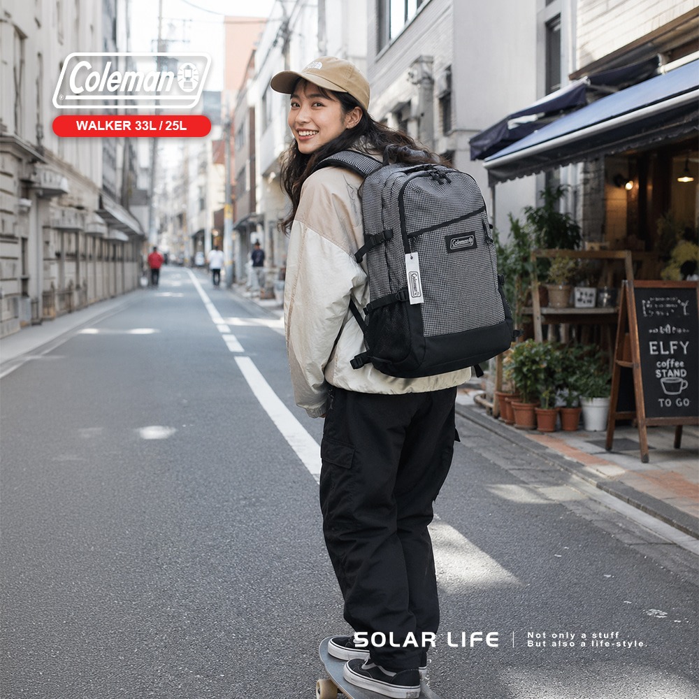 Coleman 健行者33L 25L / WALKER健行者背包系列.防潑水後背包 戶外旅行日系 男生背包 筆電電腦包-細節圖9