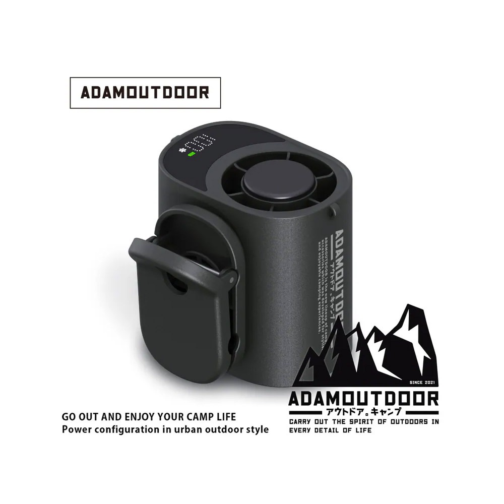 ADAMOUTDOOR 任意夾冰能扇.掛腰風扇 冰敷迷你夾扇  USB充電扇 隨身降溫電扇 夾腰製冷小風扇-規格圖4