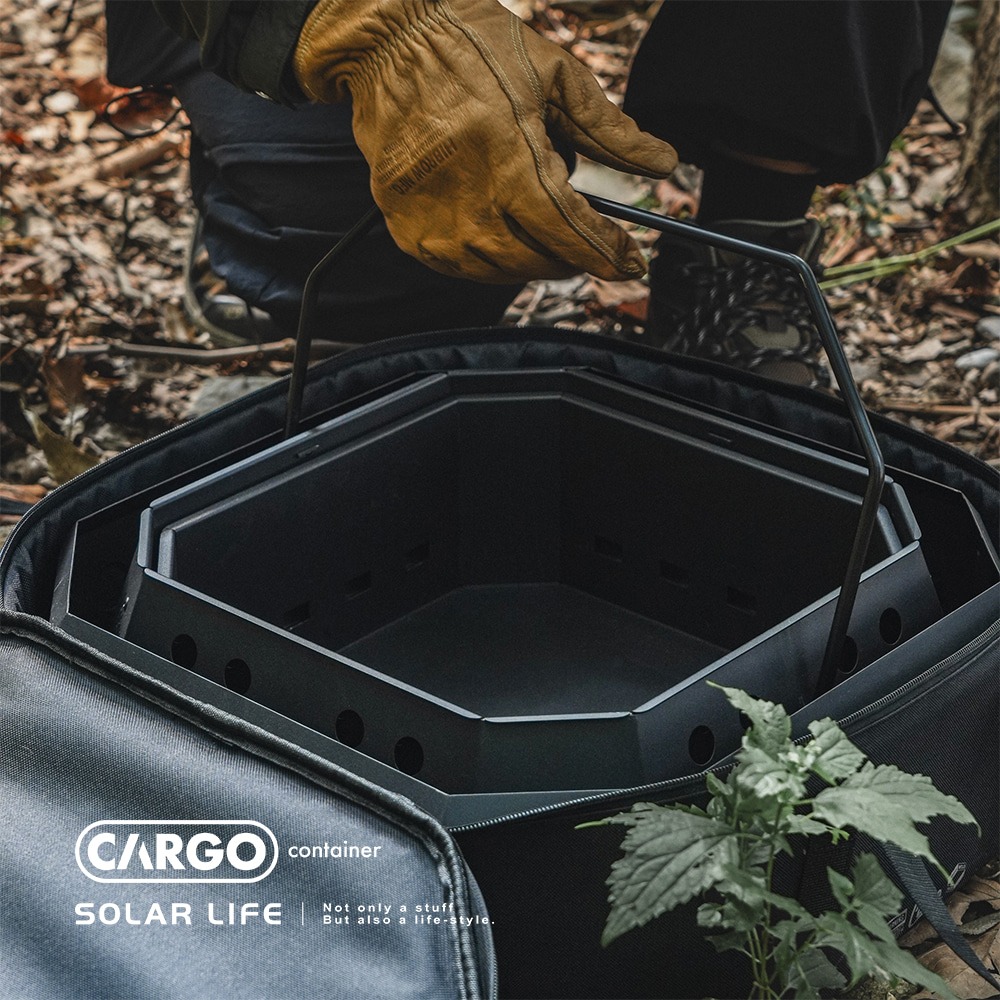 CARGO Container 焚火台.露營焚火台 不鏽鋼火爐 戶外營火 摺疊柴火爐 木柴取暖爐-細節圖8