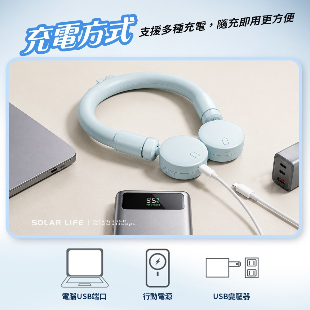 BIGGER ICE U 酷涼圈 環頸風扇.頸掛風扇 涼感頸圈 行動頸扇 頸掛扇 冰涼圈-細節圖5