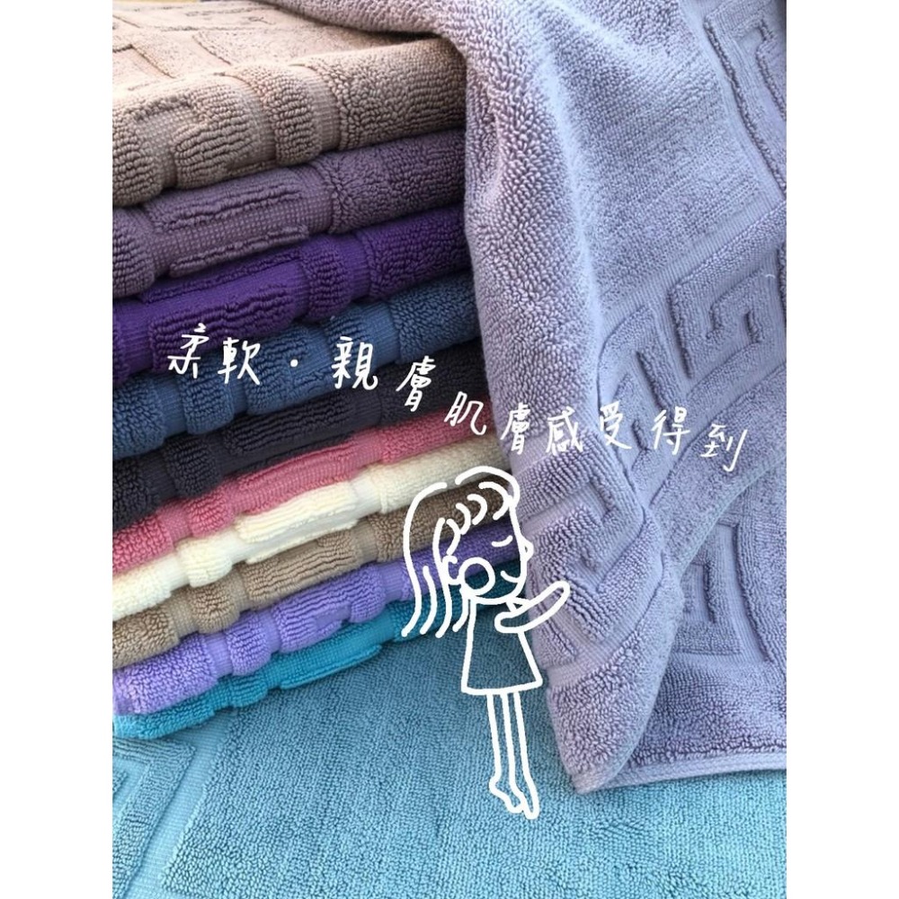 偉榮毛巾｜台製 飯店浴室【萬字腳踏墊】100%純棉 吸水腳墊現貨 門口地墊 門外防髒 地墊 飯店地墊-細節圖3