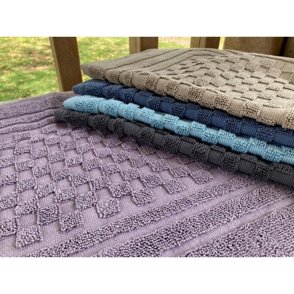 偉榮毛巾｜台製 飯店浴室【小格子腳踏墊】100%純棉 吸水腳墊現貨 門口地墊 門外防髒 地墊 飯店地墊-細節圖3