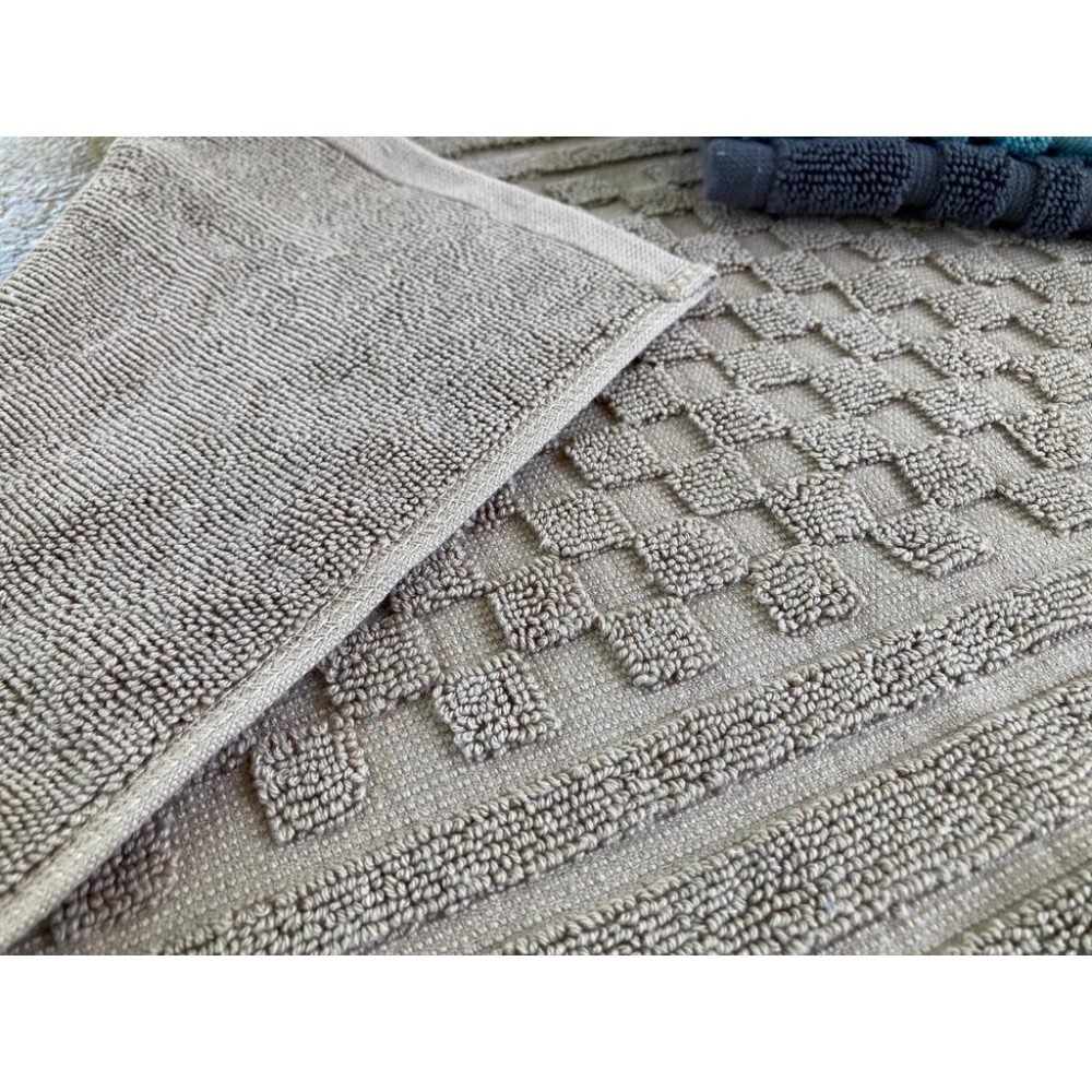 偉榮毛巾｜台製 飯店浴室【小格子腳踏墊】100%純棉 吸水腳墊現貨 門口地墊 門外防髒 地墊 飯店地墊-細節圖4