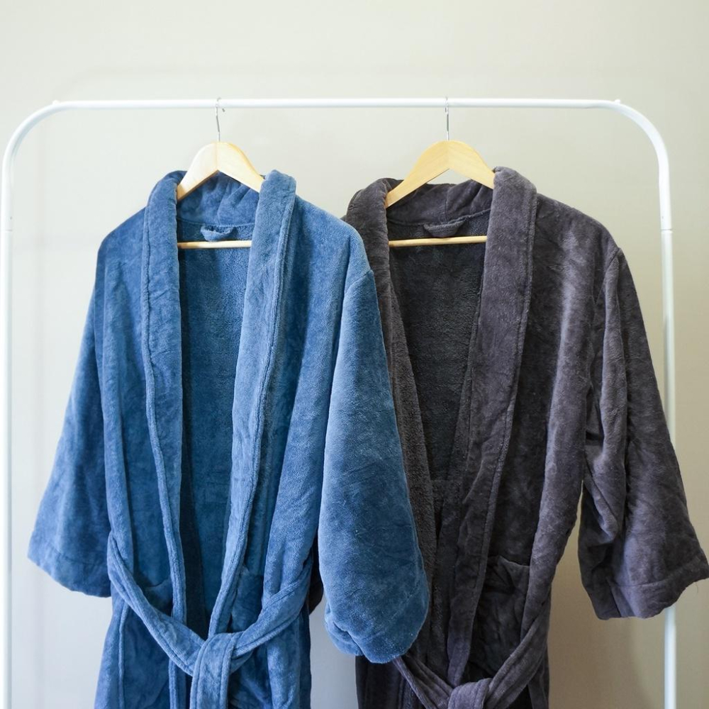偉榮毛巾｜台灣製 純棉 剪絨浴袍 翻領浴袍 厚浴袍  純棉浴袍 吸水浴袍 保暖浴袍-細節圖2