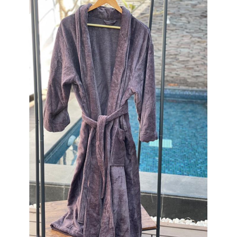 偉榮毛巾｜台灣製 純棉 剪絨浴袍 翻領浴袍 厚浴袍  純棉浴袍 吸水浴袍 保暖浴袍-細節圖8