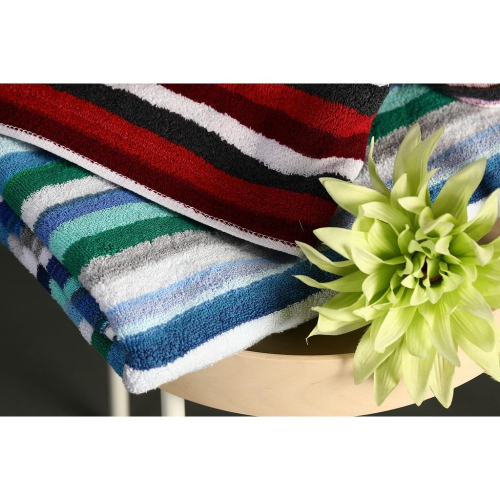 偉榮毛巾｜100%純棉彩色條紋雙股浴巾 細緻柔軟 純棉浴巾 飯店浴巾 吸水浴巾 大浴巾 台灣製浴巾-細節圖5