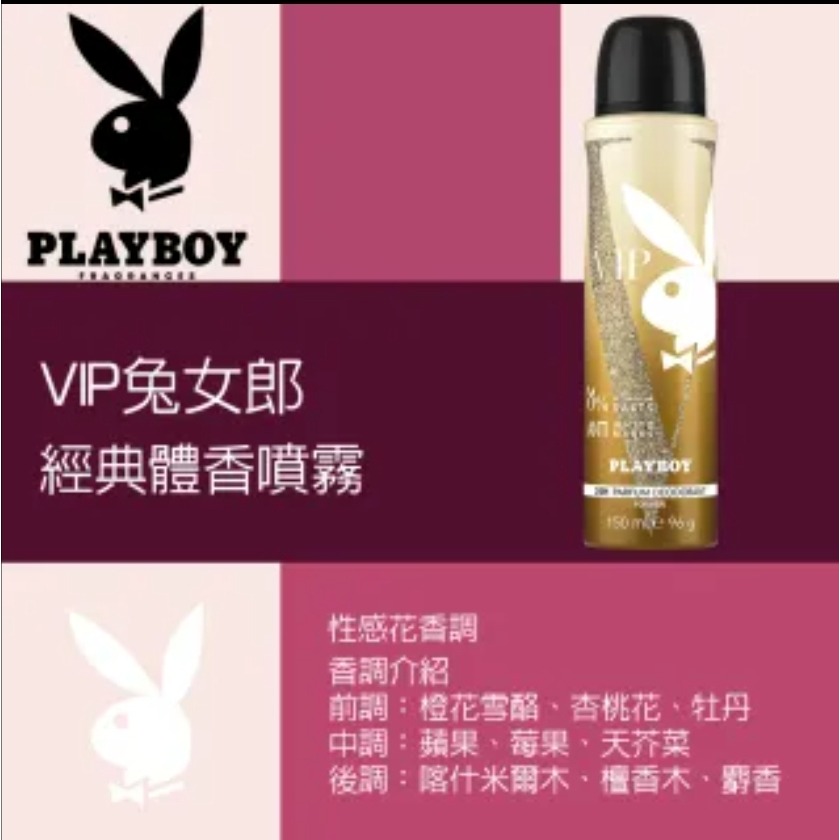 PLAYBOY VIP兔女郎經典體香噴霧 150ml-細節圖2