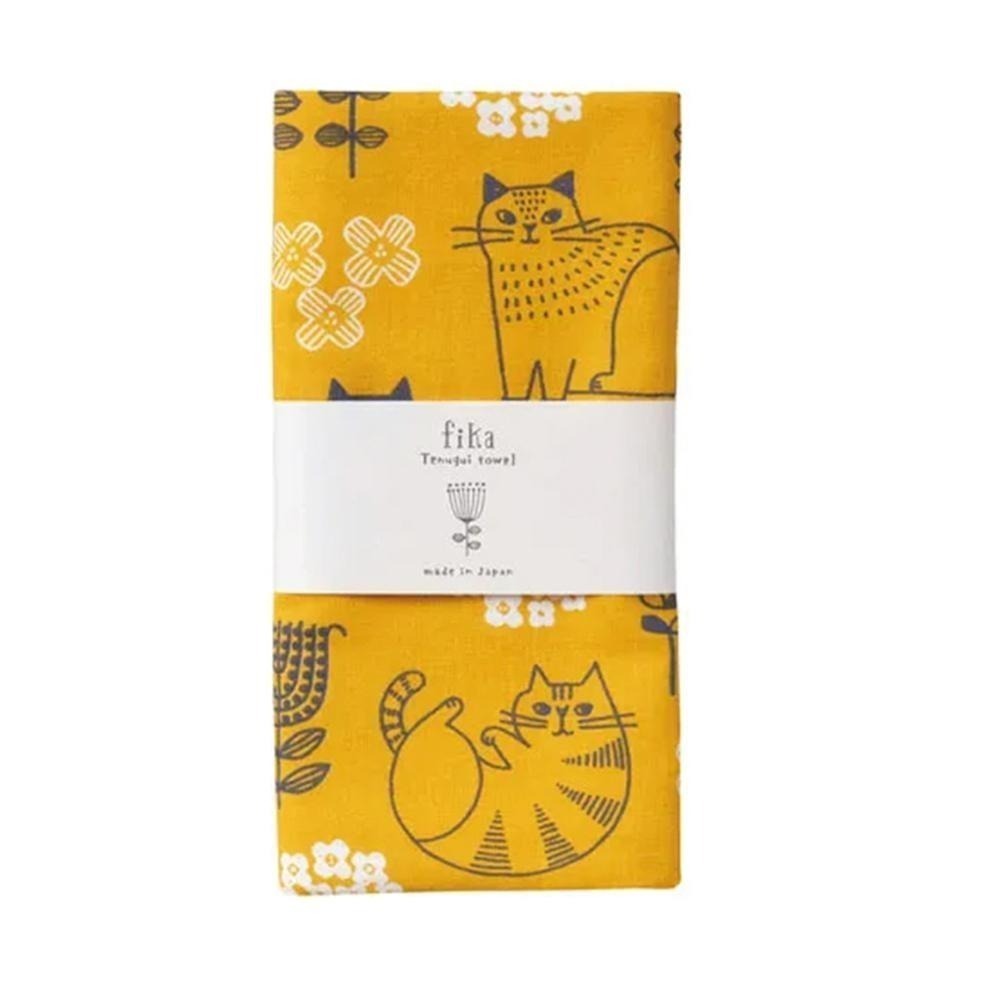 【有好事】FIKA貓和花日式毛巾_日本製｜日貨選物-細節圖2