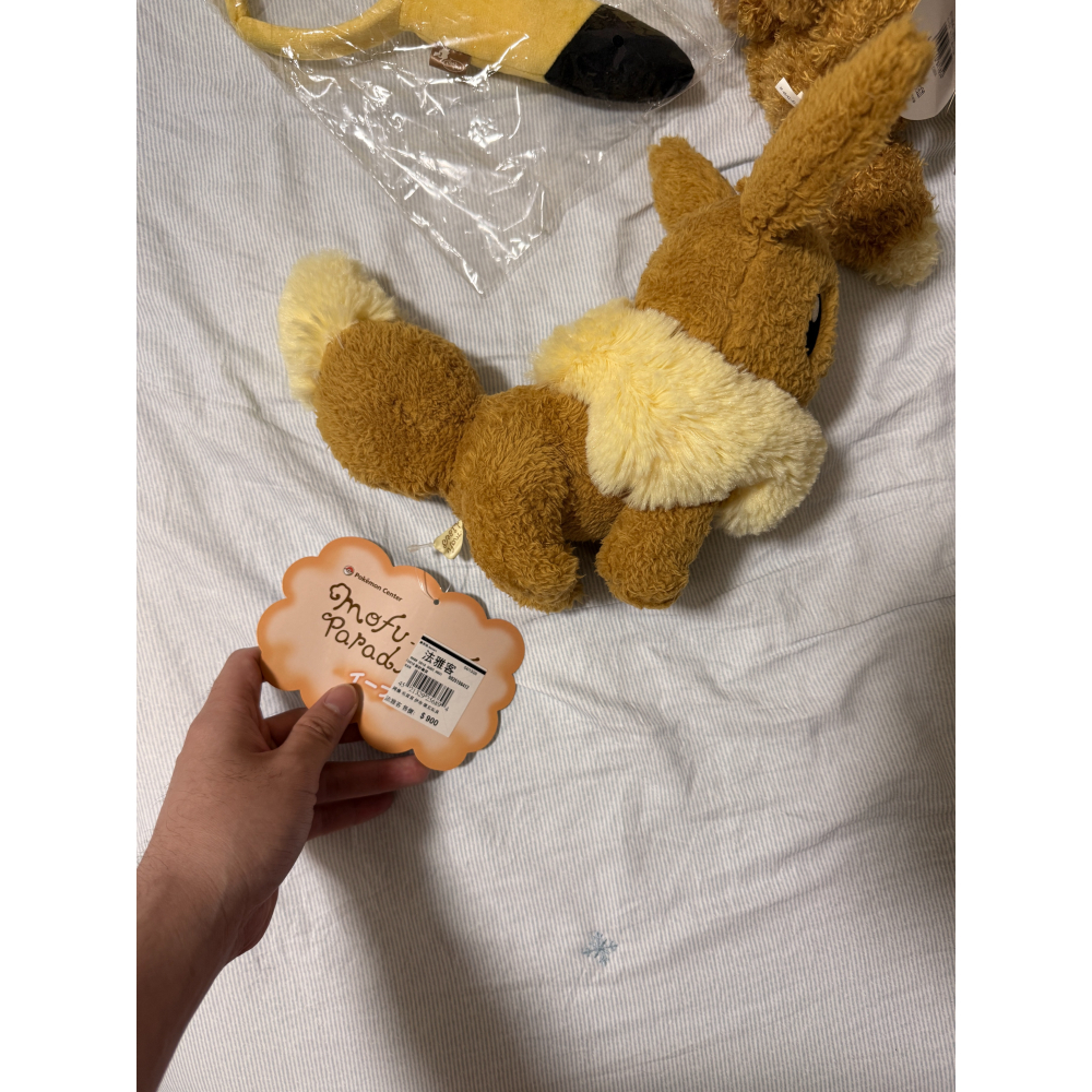 現貨 日本 mofu mofu 新款 2018 寶可夢 蓬鬆樂園 伊布 娃娃 Pokémon-細節圖2