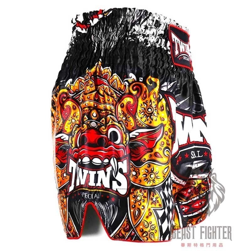 【畢斯特】TWINS 泰國 Barong 巴龍守護 Muay short 泰拳褲 運動短褲 M / XL 現貨-細節圖3