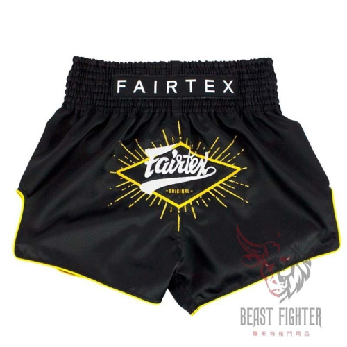 【畢斯特】Fairtex Muay short 泰拳褲 運動短褲 Focus 追焦系列 墨黑 泰拳 L / XL 現貨