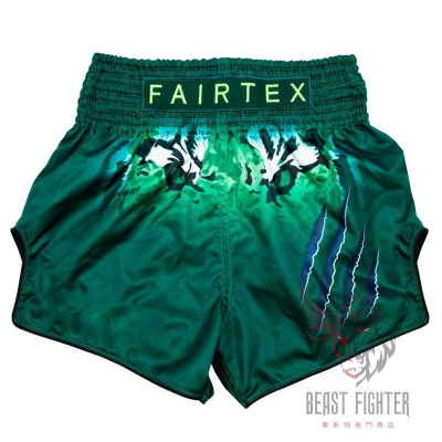 【畢斯特】Fairtex Muay short 泰拳褲 運動短褲 TONNA 叢林 虎色凝視 M號 現貨