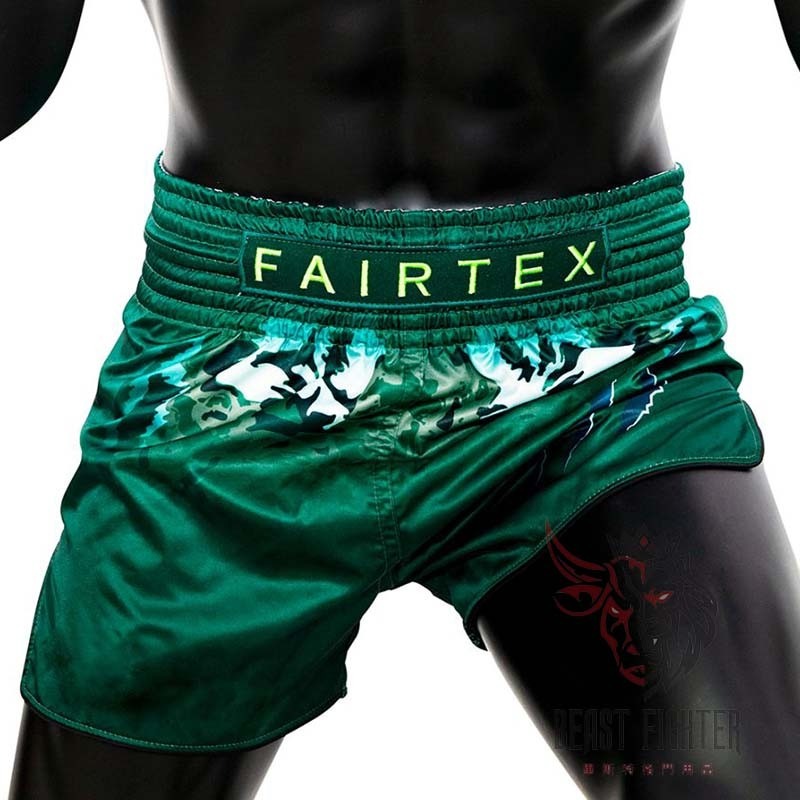 【畢斯特】Fairtex Muay short 泰拳褲 運動短褲 TONNA 叢林 虎色凝視 M號 現貨-細節圖3