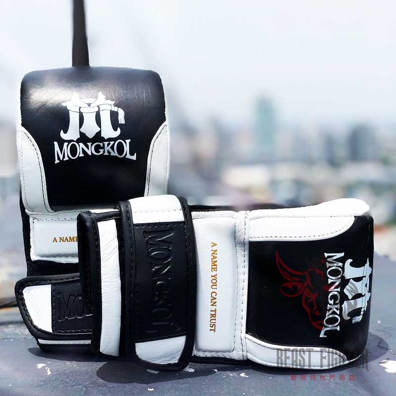 【畢斯特】MONGKOL 泰國品牌 MMA Pro 真皮 露指拳套 專業對練 散打 自由 搏擊 訓練 格鬥手套 現貨-細節圖3