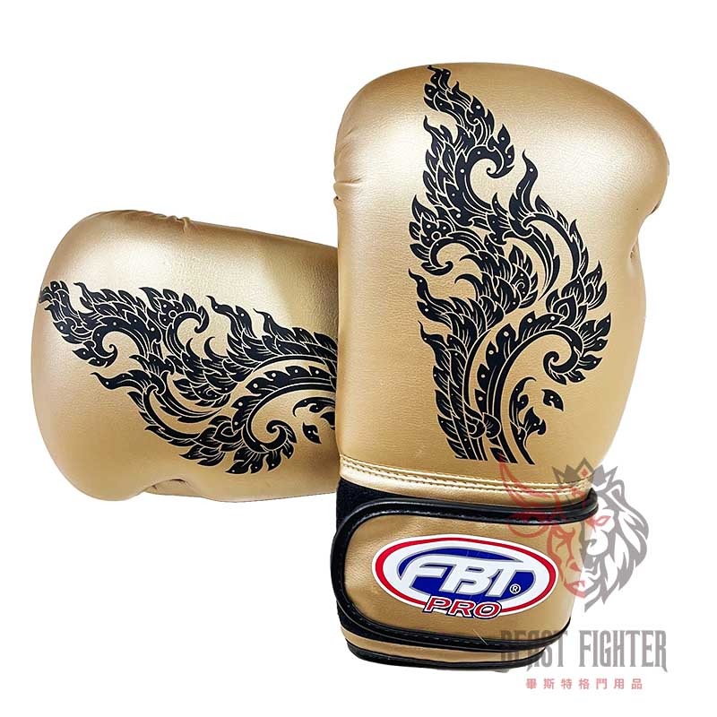 【畢斯特】FBT PRO 龍吟 拳擊手套 金色 泰拳 踢拳 拳套 12oz 現貨 新手適用-細節圖3