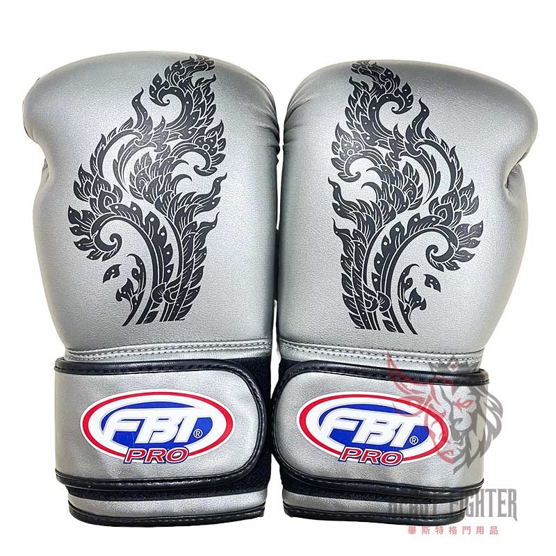 【畢斯特】FBT PRO 龍吟 拳擊手套 銀色 泰拳 踢拳 拳套 12oz 現貨 新手適用-細節圖2