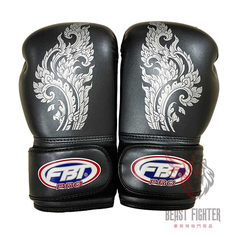 【畢斯特】FBT PRO 龍吟 拳擊手套 黑色 泰拳 踢拳 拳套 10oz 12oz 現貨 新手適用-細節圖2