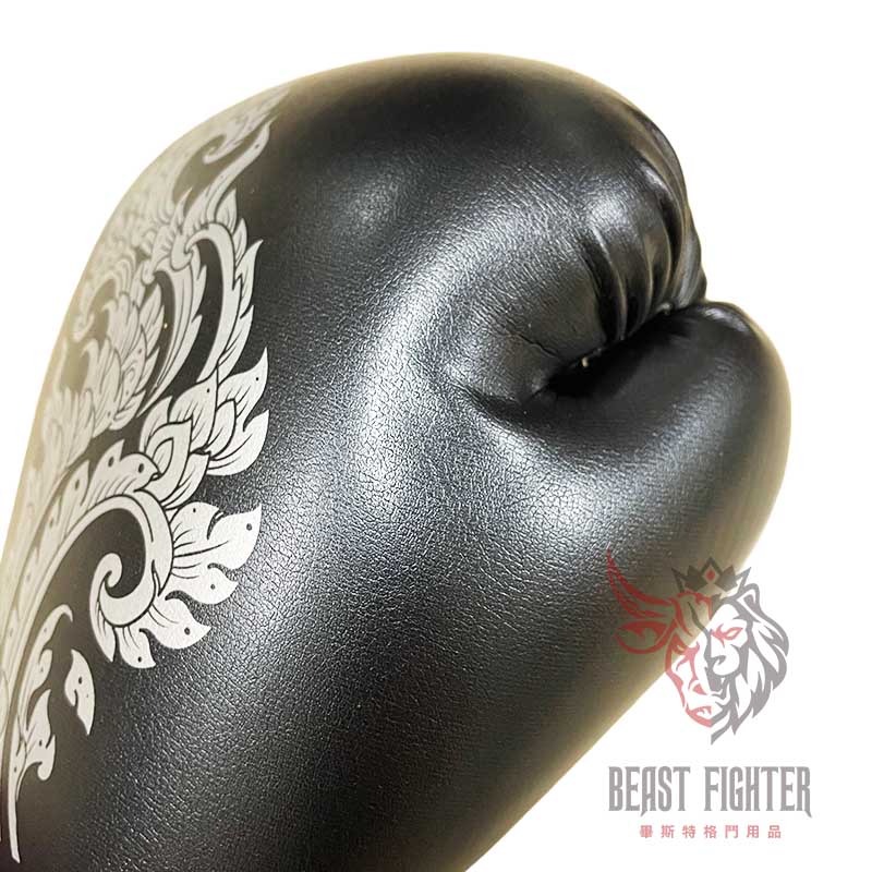 【畢斯特】FBT PRO 龍吟 拳擊手套 黑色 泰拳 踢拳 拳套 10oz 12oz 現貨 新手適用-細節圖5