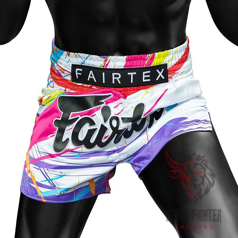 【畢斯特】Fairtex 2024 最新款 音樂祭典 白款 現貨 泰拳褲 運動短褲 拳擊 踢拳 泰拳-細節圖3