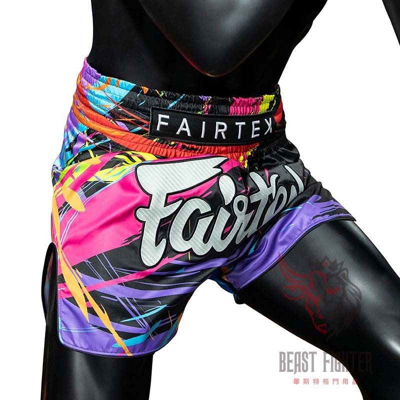 【畢斯特】Fairtex 2024 最新款 音樂祭典 黑款 現貨 泰拳褲 運動短褲 拳擊 踢拳 泰拳-細節圖4