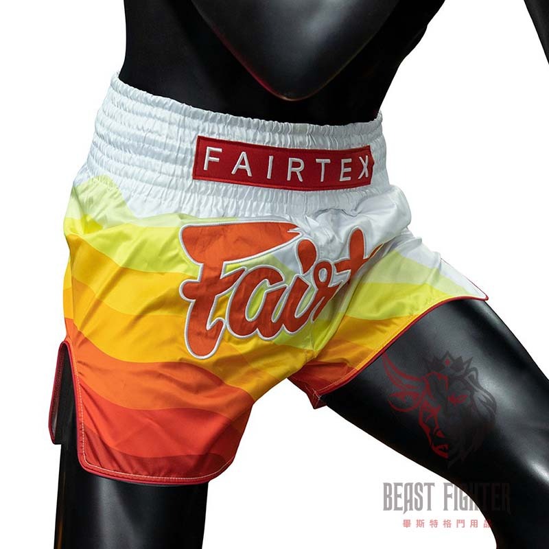 【畢斯特】Fairtex 2024 最新款 旭日 S / M 現貨 泰拳褲 運動短褲 拳擊 踢拳 泰拳-細節圖4