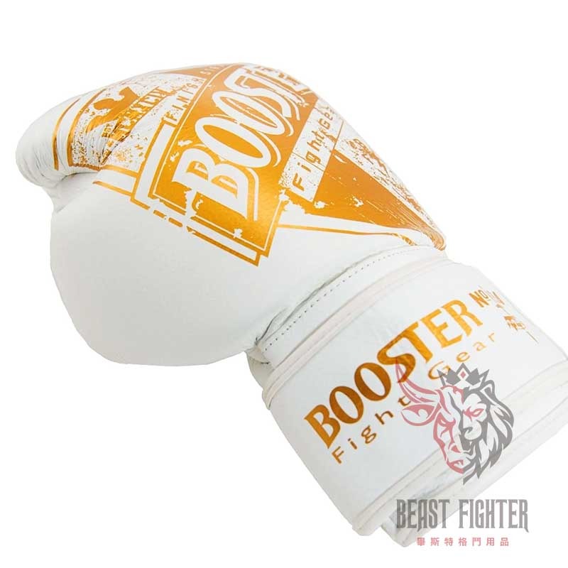 【畢斯特】Booster 黃金盾 12oz 現貨 白金 真皮 拳擊手套 拳套 泰拳 踢拳 有氧拳擊-細節圖3