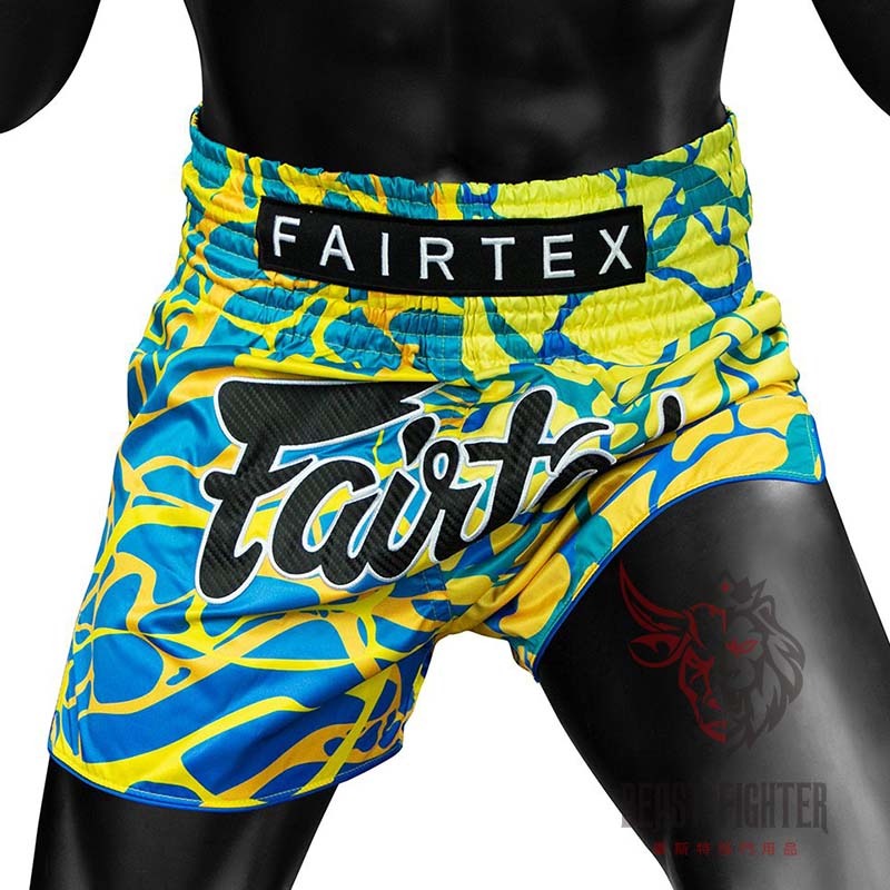 【畢斯特】Fairtex 新款 岩漿 Magma M / L / XL 現貨 黃綠 泰拳褲 運動短褲 拳擊 踢拳 泰拳-細節圖3