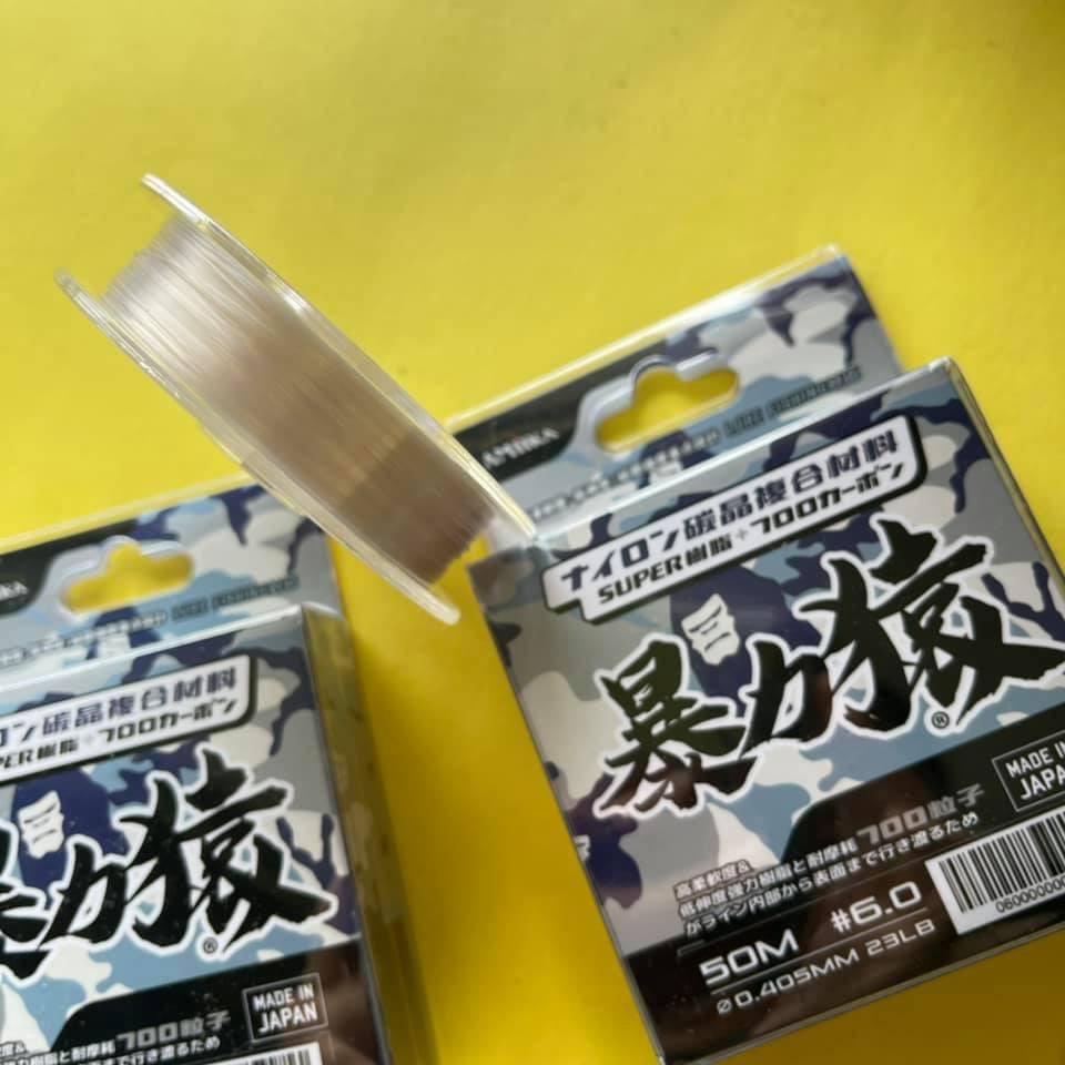 Amika 最新碳纖線！ 暴力猿 燒了不會黑！耐摩 前導線 透零 碳素線 母線 碳纖線 路亞 釣魚 黑鱸 碳晶線-細節圖2