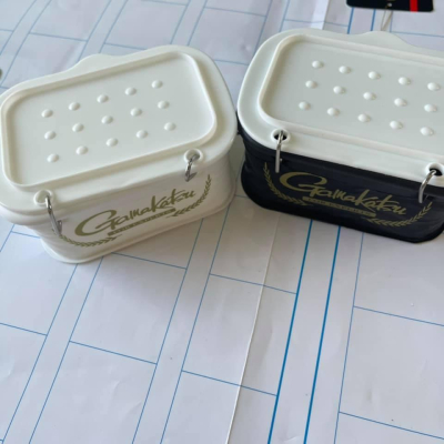 gamakatsu GM-2519 南極蝦盒 蟲餌盒 活餌盒 誘餌桶專用 誘餌盒 磯釣 黑色 白色 現貨
