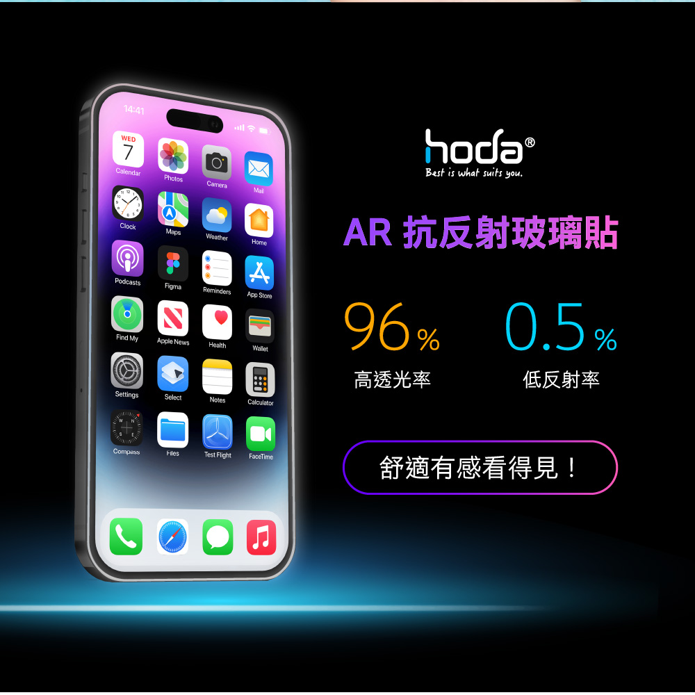 【Hoda 保護貼】AR抗反射 iPhone 16 15 14 13 Pro Max Plus保護貼 太空艙補充包-細節圖4