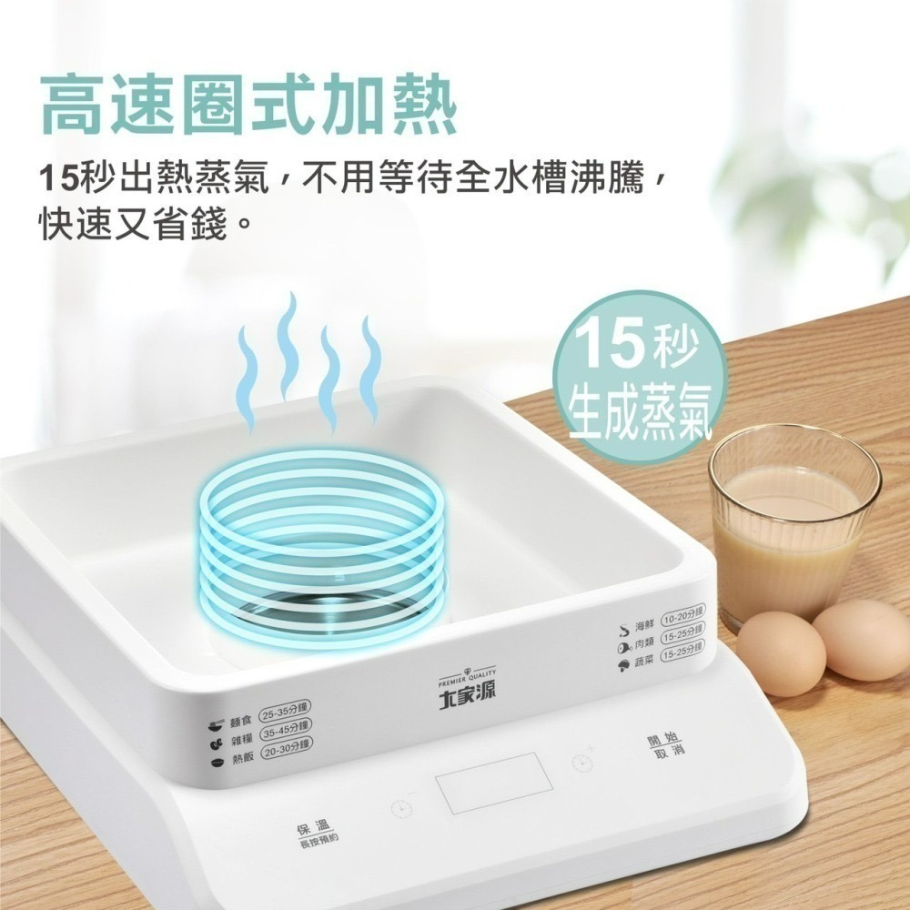 現貨公司貨保固大家源 三層 微電腦原味電蒸鍋 TCY-322501】蒸鍋 電鍋 美食鍋 三菜一湯 電煮鍋 雙層-細節圖3