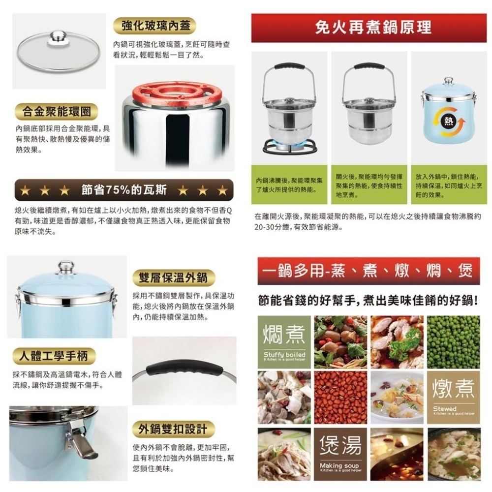 公司貨現貨✨【SILWA西華 節能免火再煮鍋 7L】 再煮鍋 快鍋-細節圖2