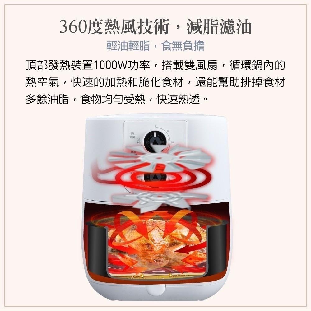 現貨公司貨保固✨【大家源 美味油切氣炸鍋 5公升  TCY-725002】機械式 日系 美型 大容量 公司貨-細節圖7